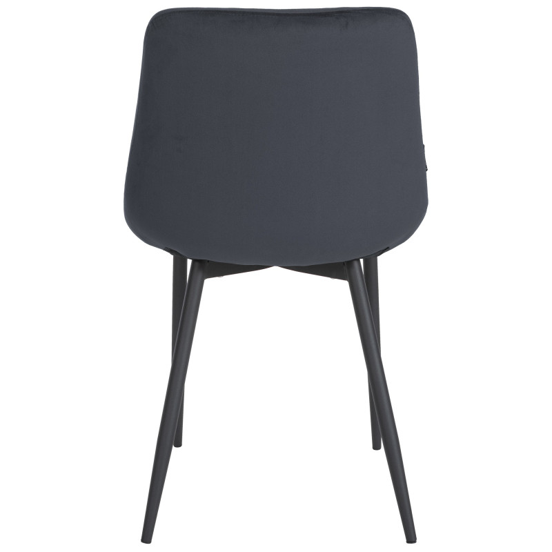 Chaise de salle à manger en velours Victoria