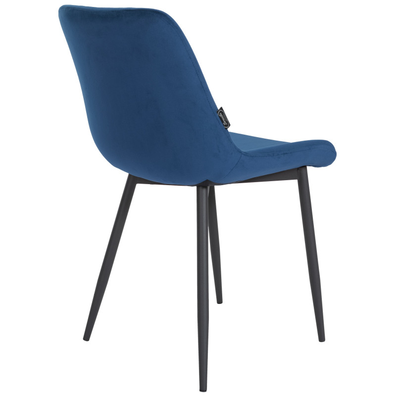 Chaise de salle à manger en velours Victoria