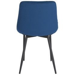 Chaise de salle à manger en velours Victoria