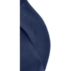 Tabouret de bar Milet velours bleu
