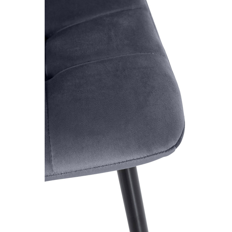 Chaise de salle à manger en velours Tilde