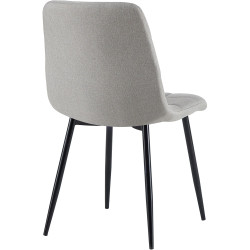 Chaise de salle à manger en tissu Antibes