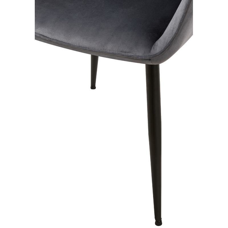 Chaise de salle à manger Vessa en velours