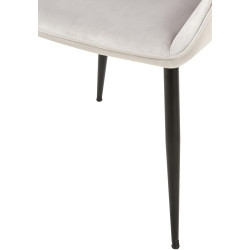 Chaise de salle à manger Vessa en velours