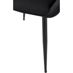 Chaise de salle à manger en tissu Vessa