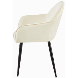 Chaise de salle à manger en velours Boise