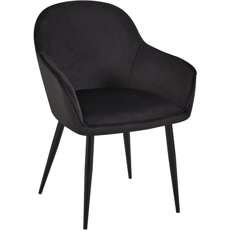 Chaise de salle à manger en velours Boise