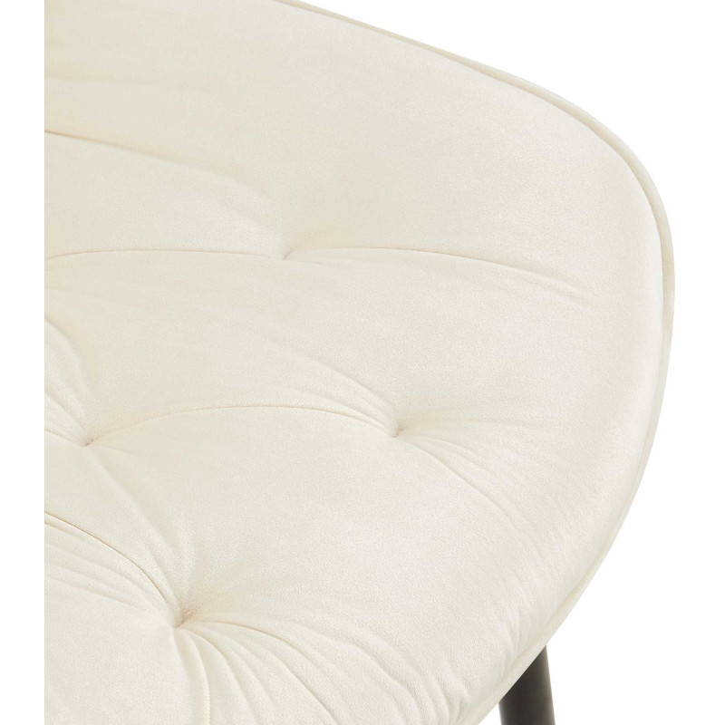 Chaise de salle à manger en velours Wallace