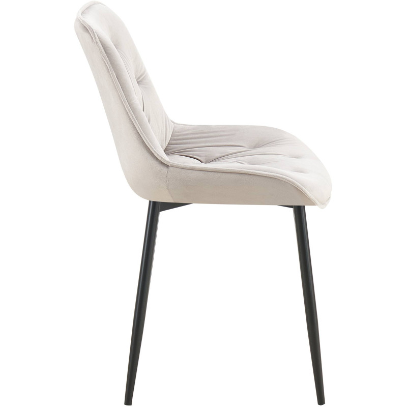 Chaise de salle à manger en velours Wallace