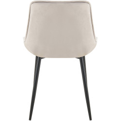 Chaise de salle à manger en velours Wallace