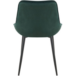 Chaise de salle à manger en velours Wallace