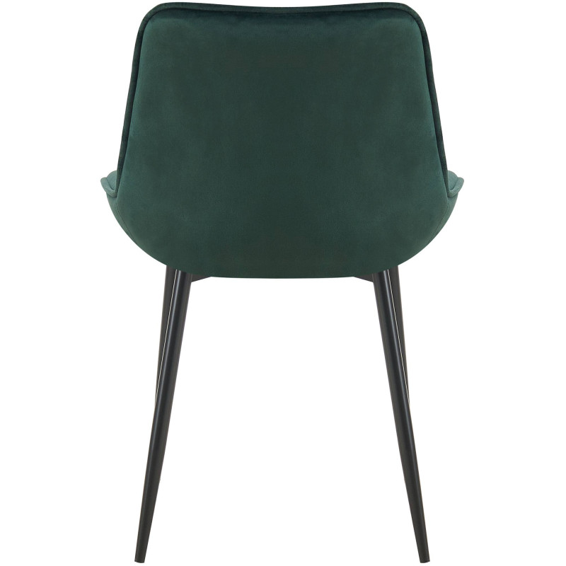 Chaise de salle à manger en velours Wallace