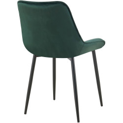Chaise de salle à manger en velours Wallace