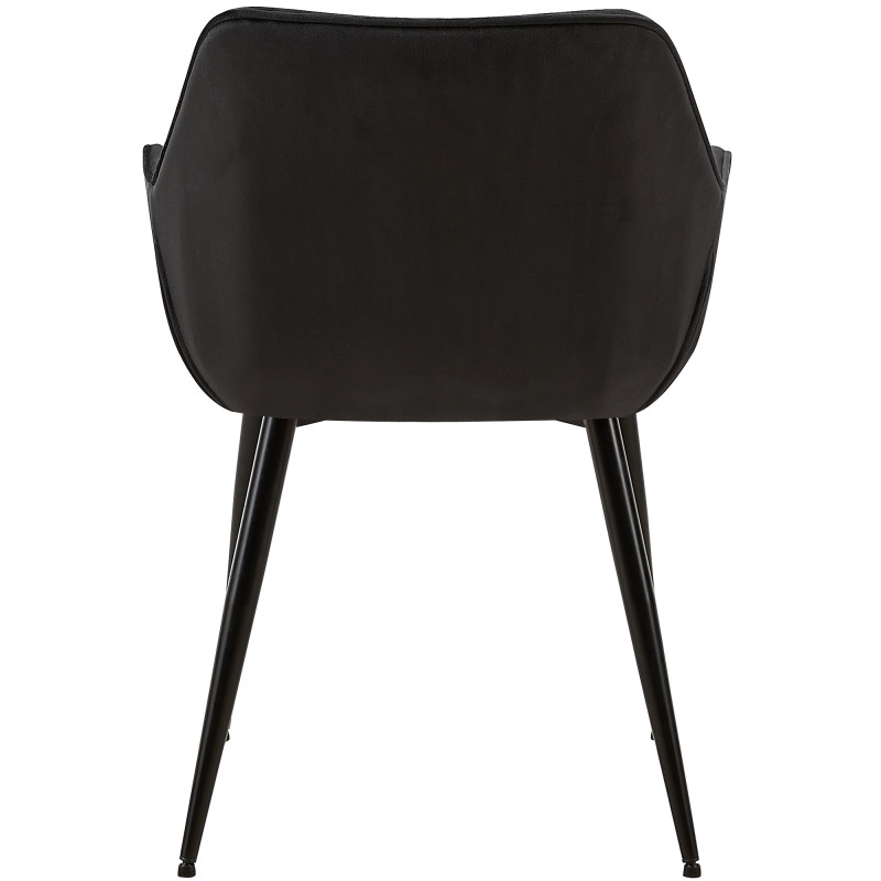 Lot de 2 chaises de salle à manger en tissu Vessa