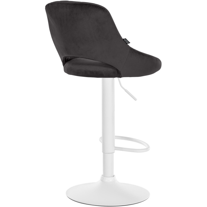 Tabouret de bar Milet velours noir