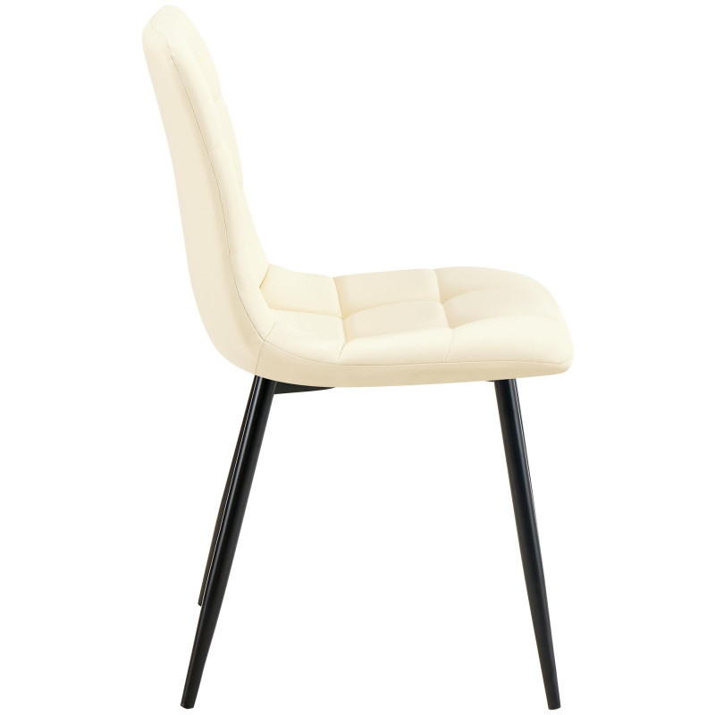 Chaise de salle à manger Antibes en similicuir