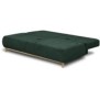 Banquette convertible 3 places MIKA - Velours cÙtelé Vert foret - Coffre de rangement - L 192 x H 84 x P 93 cm