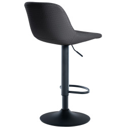 Lot de 2 tabourets de bar Loft simili cuir noir