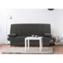 Banquette clic clac 3 places - Tissu anthracite -  Style Contemporain - L 190 x P92 cm - MILA