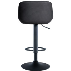Lot de 2 tabourets de bar Loft simili cuir noir