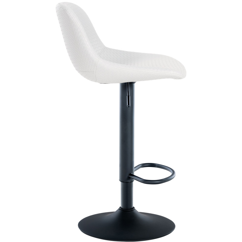 Lot de 2 tabourets de bar Loft simili cuir blanc