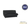 Banquette clic clac 3 places - Tissu noir -  Style Contemporain - L 190 x P92 cm - MILA