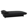 Banquette clic clac 3 places - Tissu noir -  Style Contemporain - L 190 x P92 cm - MILA