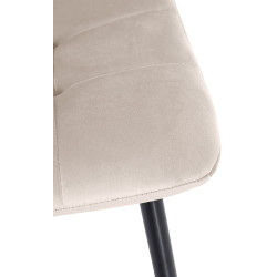 Ensemble de 4 chaises de salle à manger en velours Tilde