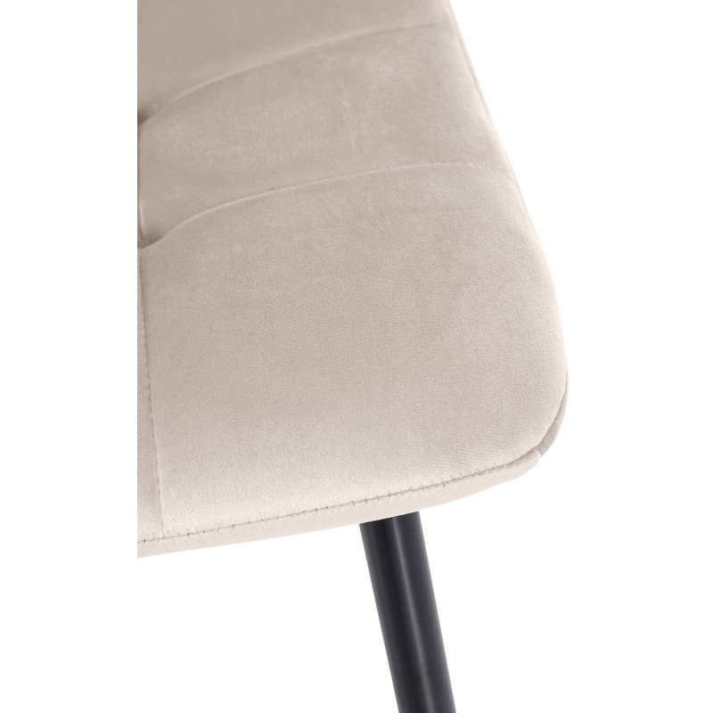 Ensemble de 4 chaises de salle à manger en velours Tilde