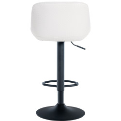 Lot de 2 tabourets de bar Loft simili cuir blanc