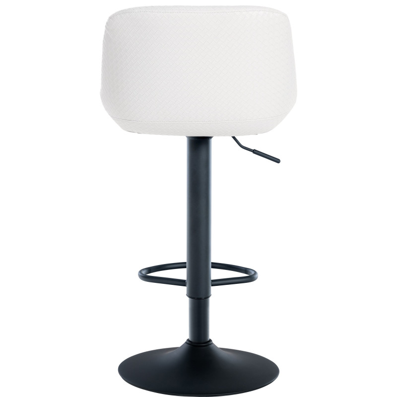 Lot de 2 tabourets de bar Loft simili cuir blanc