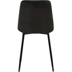 Chaise de salle à manger en velours Gifford