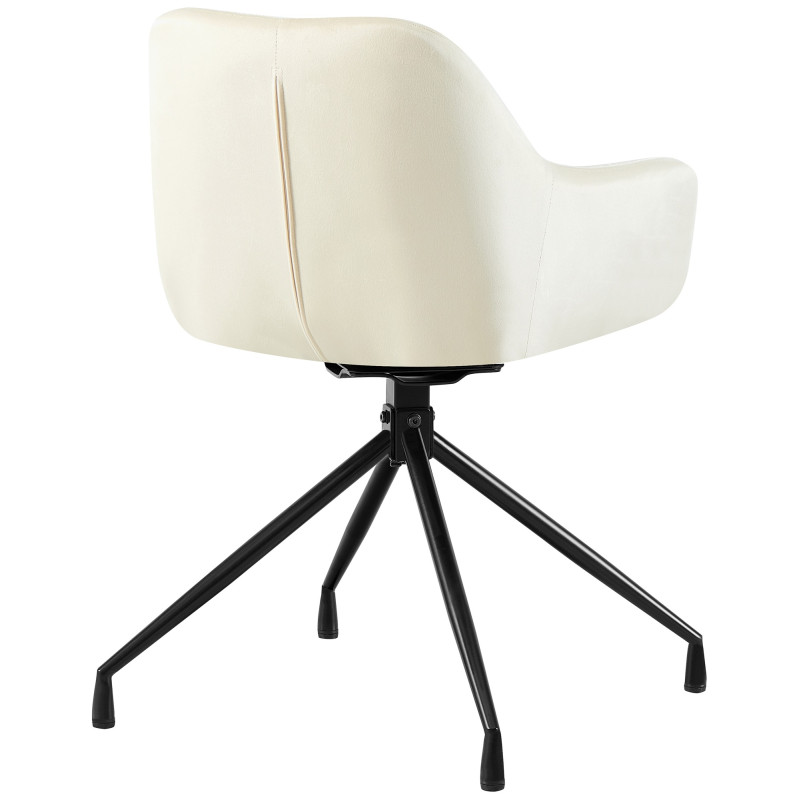 Chaise de salle à manger en velours Welby