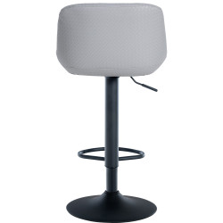 Lot de 2 tabourets de bar Loft simili cuir gris