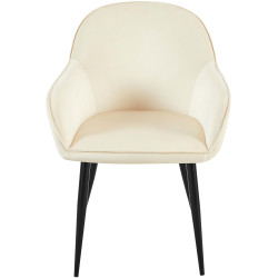 Lot de 2 chaises de salle à manger en velours Boise