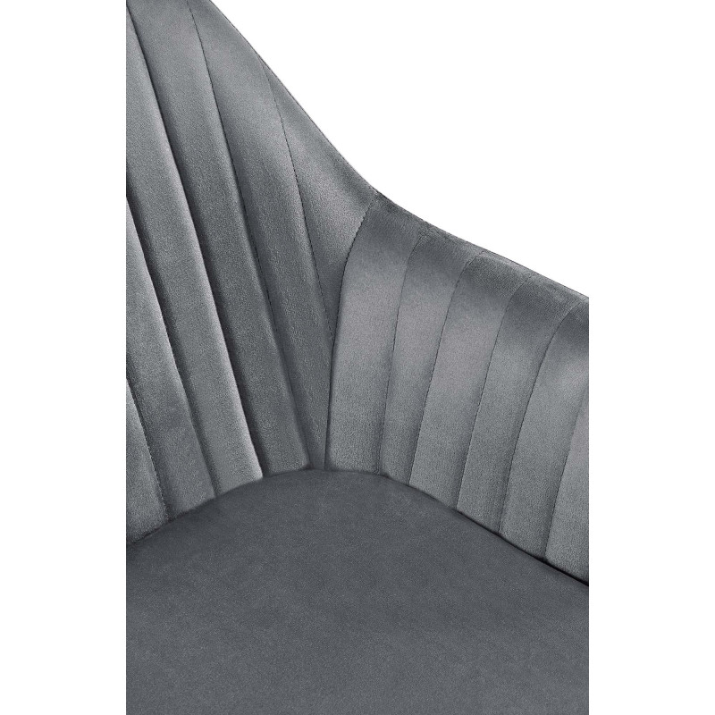 Chaise de salle à manger en velours Welby