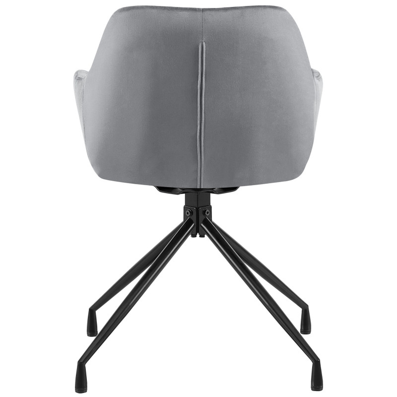 Chaise de salle à manger en velours Welby