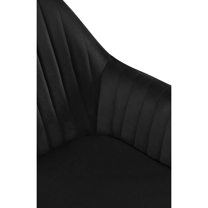 Chaise de salle à manger en velours Welby