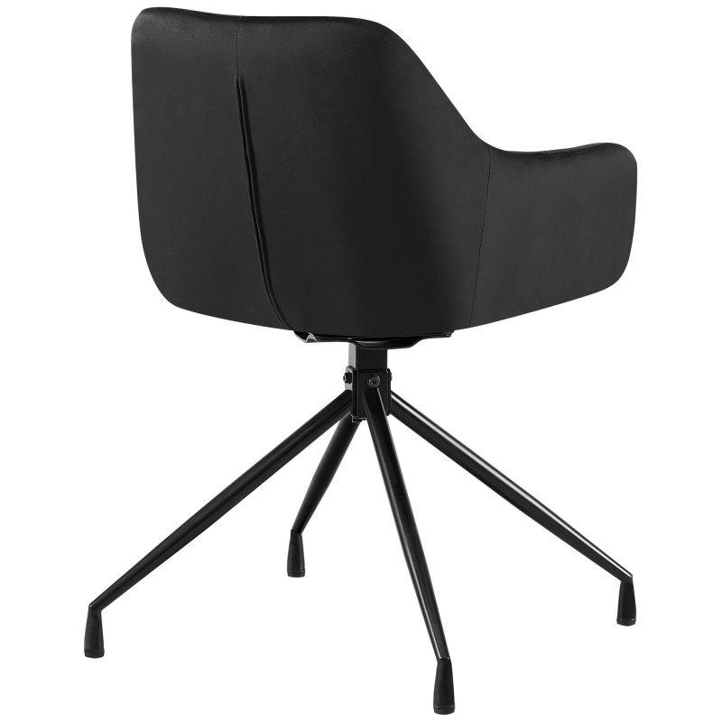 Chaise de salle à manger en velours Welby