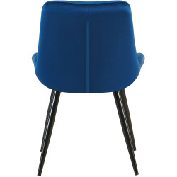 Chaise de salle à manger en velours Rossford
