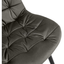 Chaise de salle à manger en velours Rossford