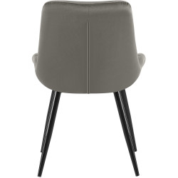 Chaise de salle à manger en velours Rossford