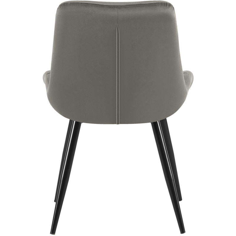Chaise de salle à manger en velours Rossford