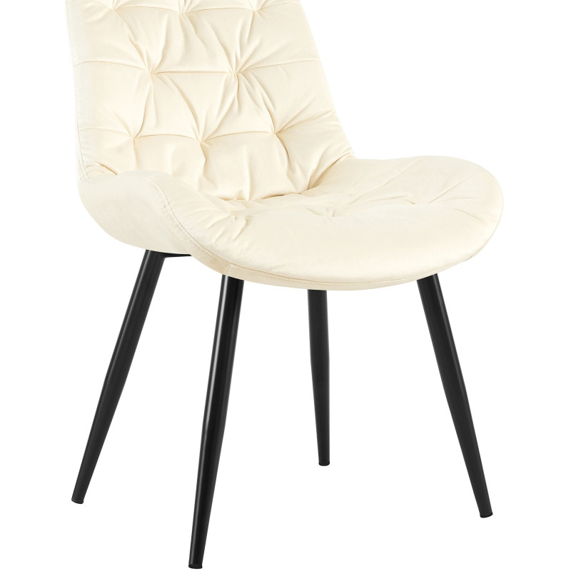 Chaise de salle à manger en velours Rossford