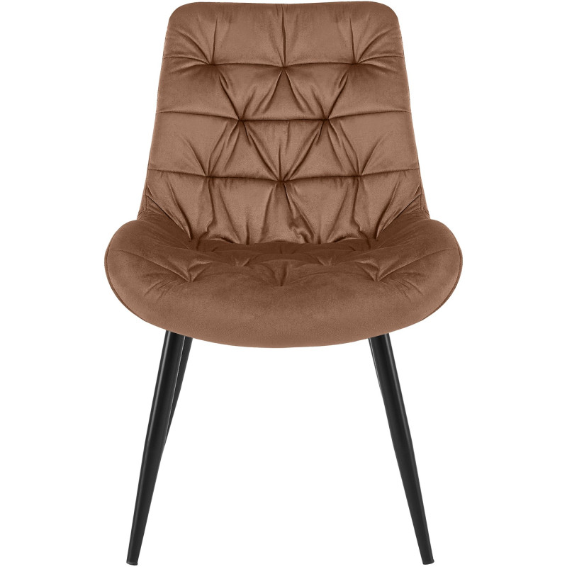 Chaise de salle à manger en velours Rossford