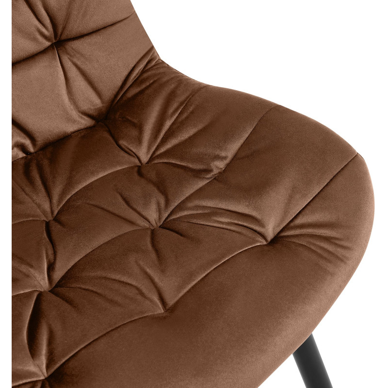 Chaise de salle à manger en velours Rossford