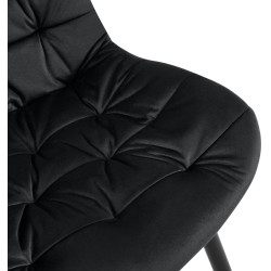 Chaise de salle à manger en velours Rossford