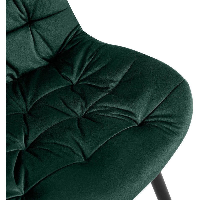 Chaise de salle à manger en velours Rossford