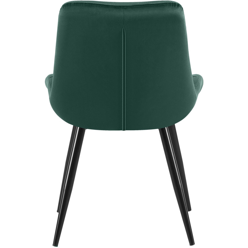 Chaise de salle à manger en velours Rossford