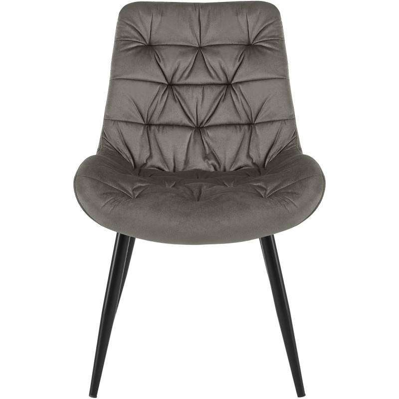 Chaise de salle à manger en velours Rossford